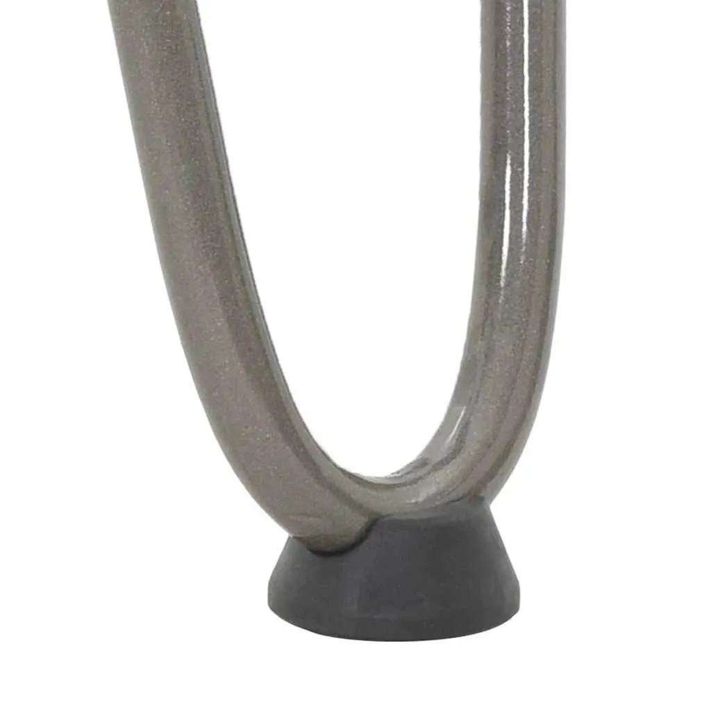 vidaXL Hairpin Table Legs 4 pcs Natural Steel 30 cm Solid Steel