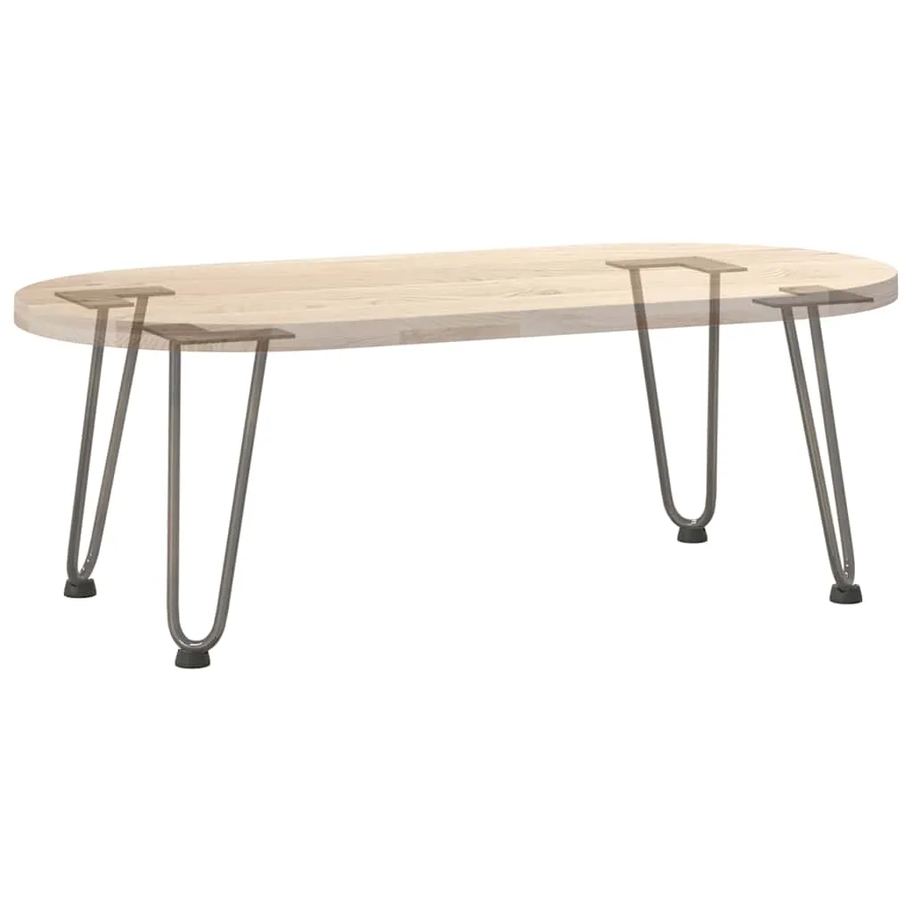 vidaXL Hairpin Table Legs 4 pcs Natural Steel 30 cm Solid Steel