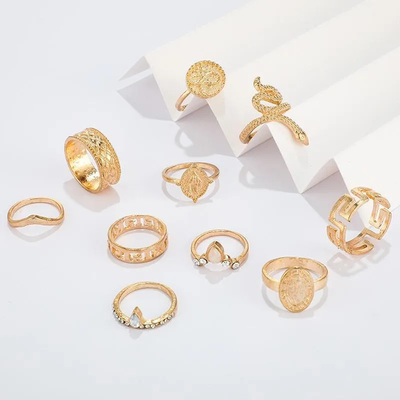Vintage Knuckle Rings Set