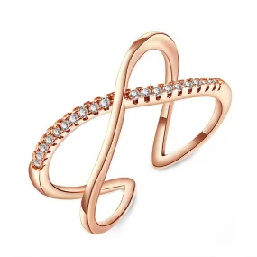 Vintage X Cross Toe or Mid Finger Ring