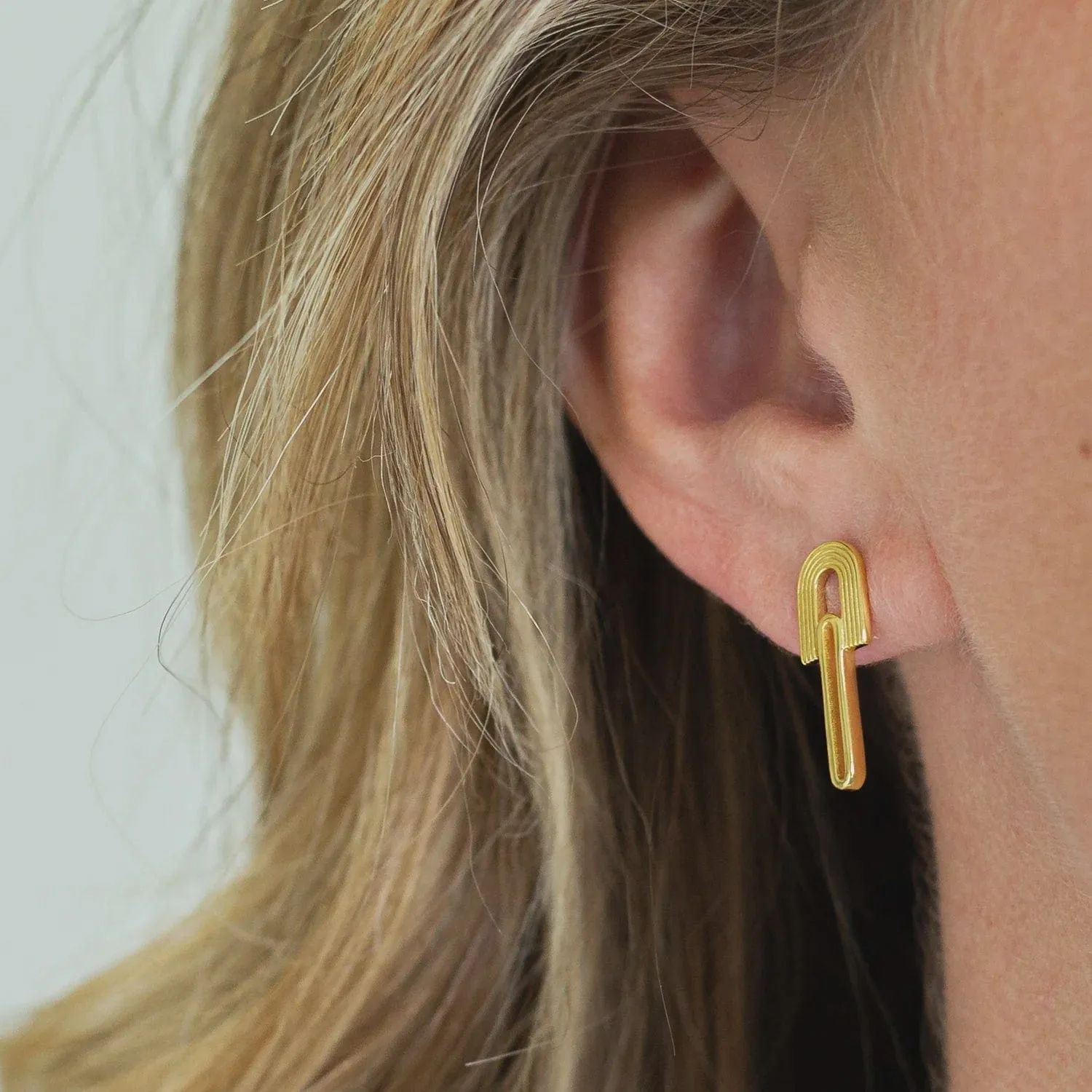 Vurchoo Studs of Hope Gold Rainbow Earrings