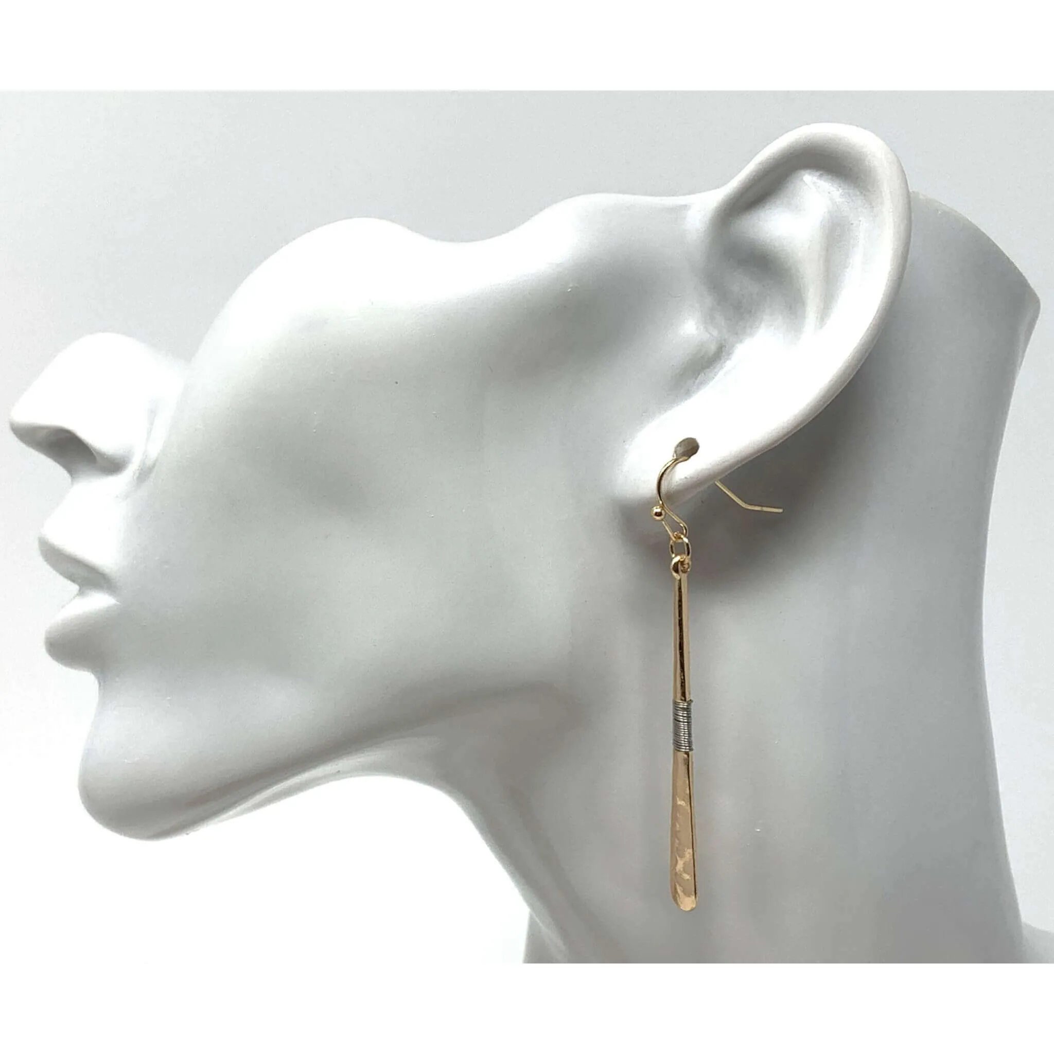 Wire Wrapped Teardrop Earrings