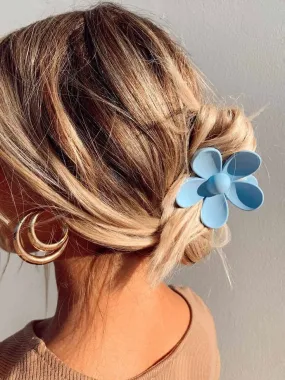 Wjczt 2024 New Candy Color Flower Hair Clip