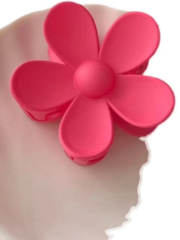 Wjczt 2024 New Candy Color Flower Hair Clip
